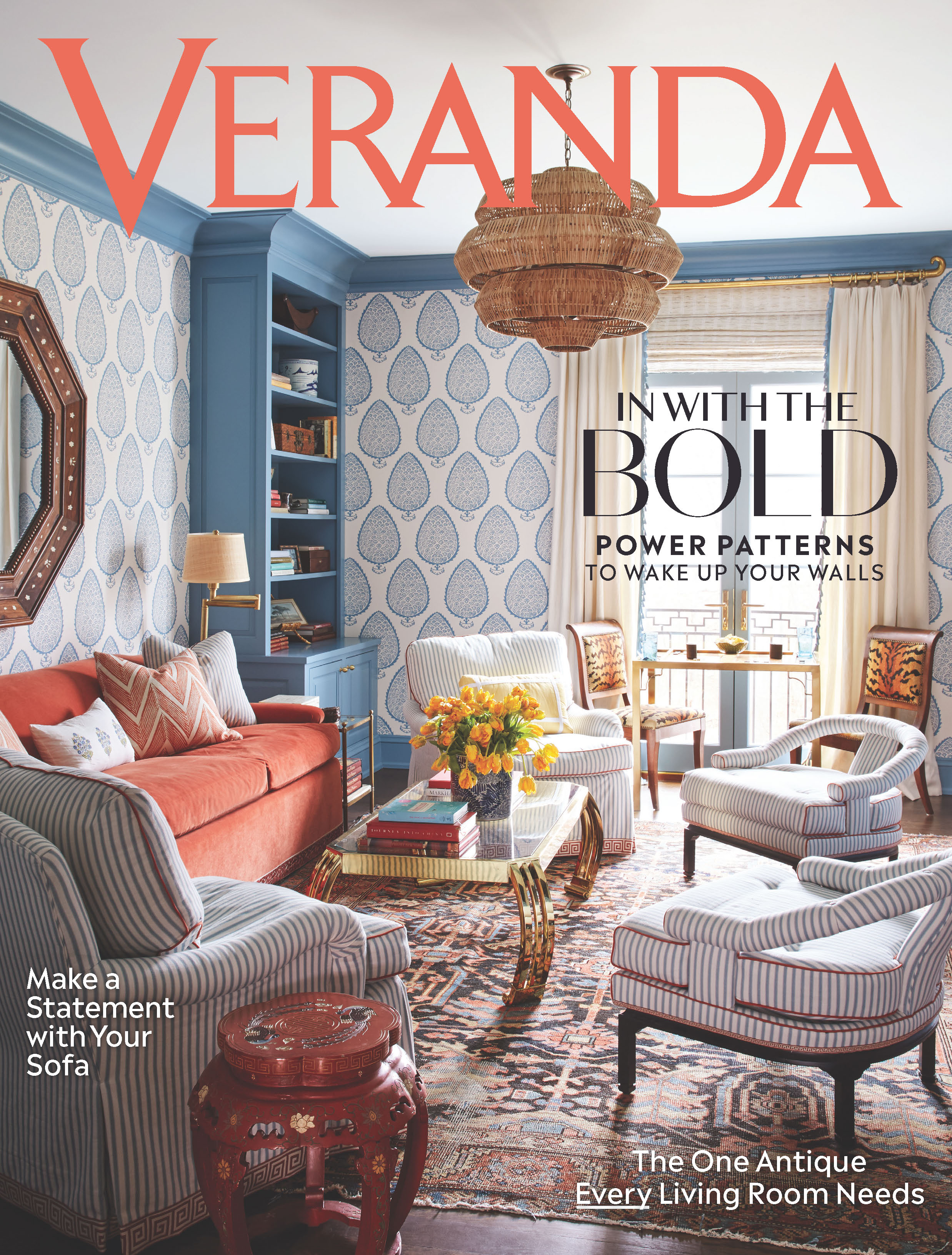 Veranda June 2019 Mally Skok Design Interior Designer Boston   Veranda Cover Page 3 